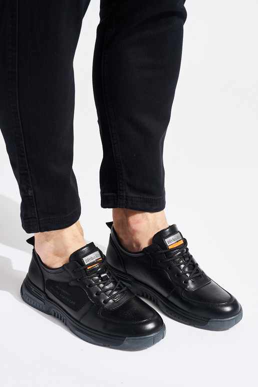 chaussures de sport noires pour hommes