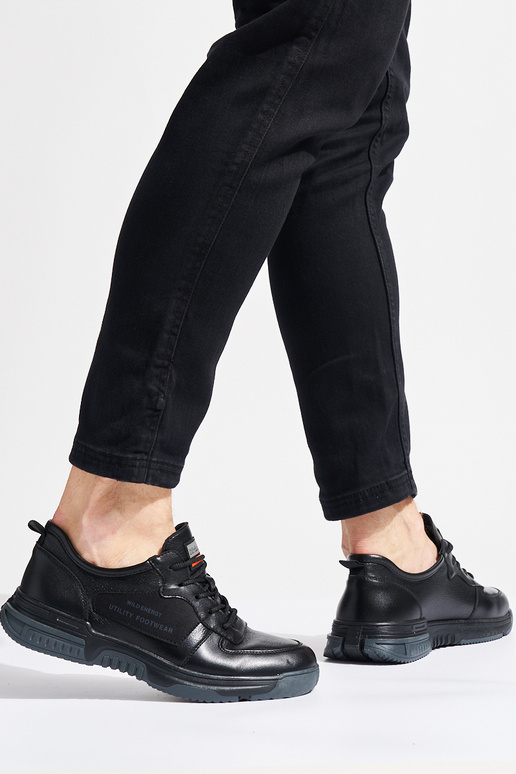 chaussures de sport noires pour hommes