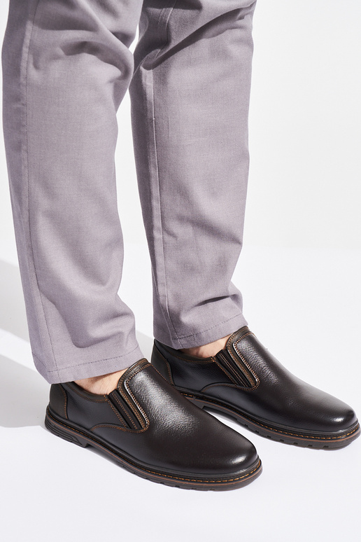 marron foncé Hommes demi-chaussures