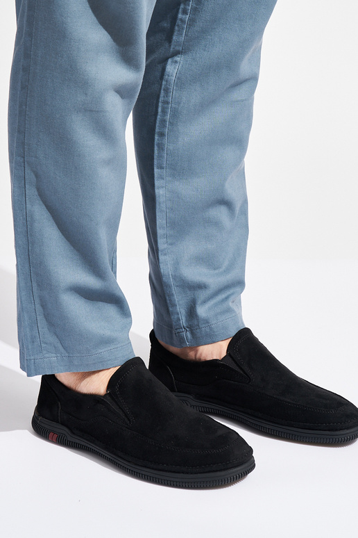 mocassins noirs pour hommes