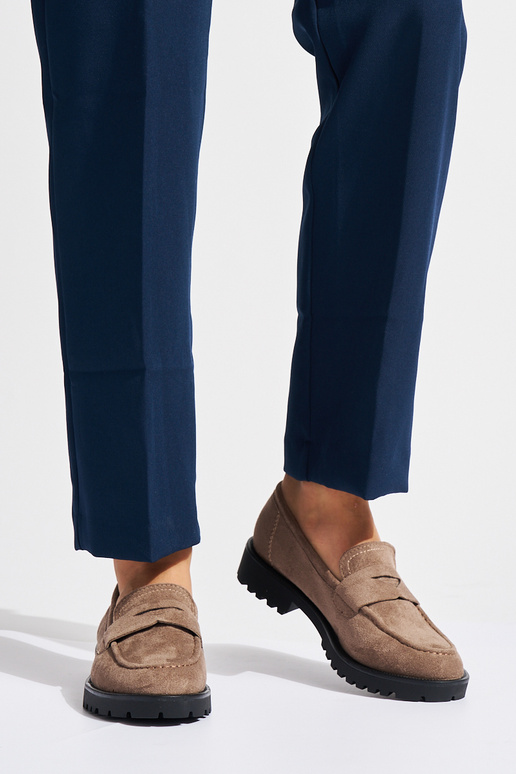 Mocassins en daim pour femme