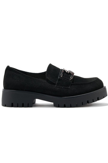mocassins en daim noir pour...