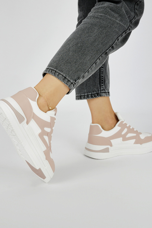 Chaussures modèle Sneakers roses avec... Chaussures modèle Sneakers roses avec...