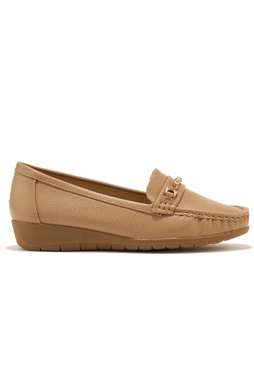mocassins femme beiges ze...