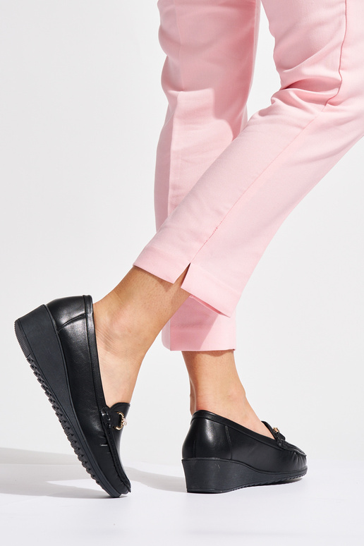 mocassins pour femmes noirs sur coin...