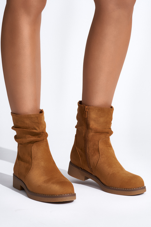 bottes style cowboy marron