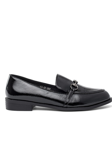 Mocassins en cuir verni...