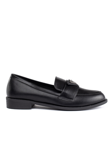 mocassins femme élégants noirs