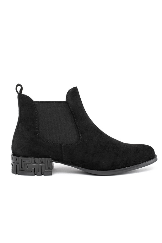Bottines Chelsea noires avec talon...