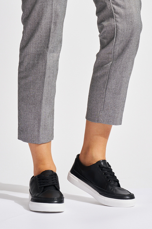 Chaussures femme en cuir noir Sergio...