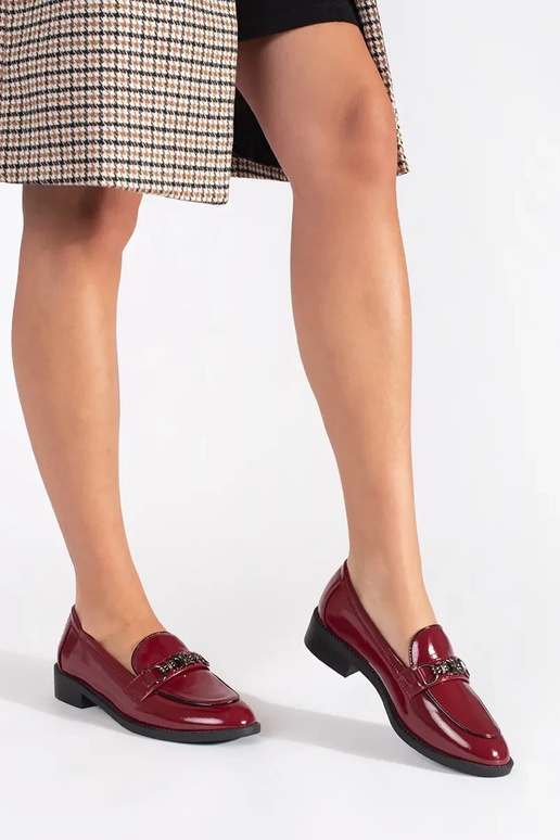 Mocassins bordeaux pour femme Mocassins bordeaux pour femme