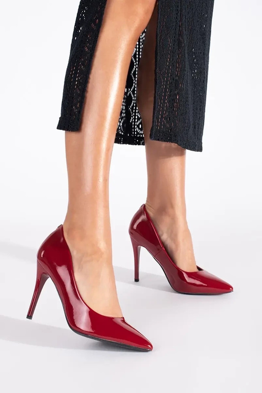 Bourgogne laqué talons hauts Bourgogne laqué talons hauts