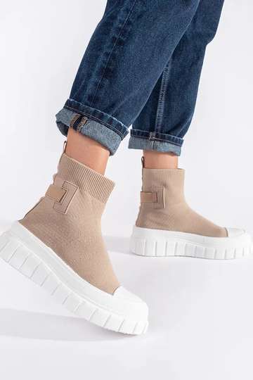 beige grand chaussures avec... 2