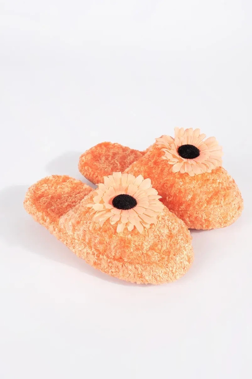 Chaussons pour enfants en orange avec...