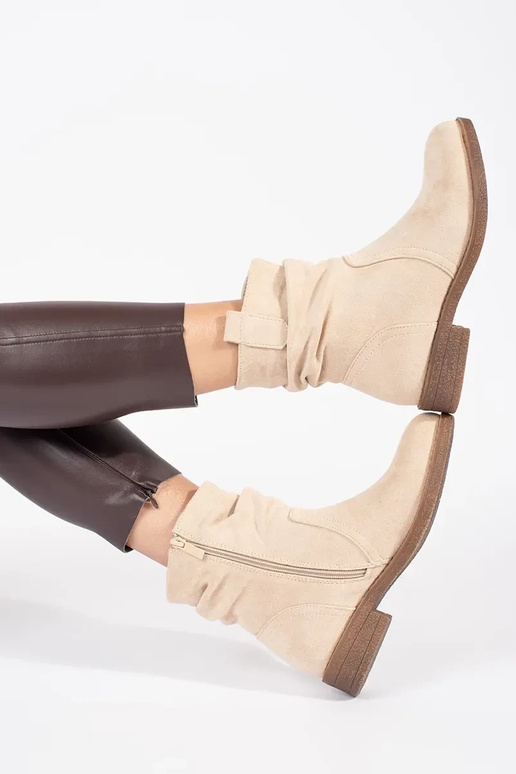 Bottes de cow-boy beige