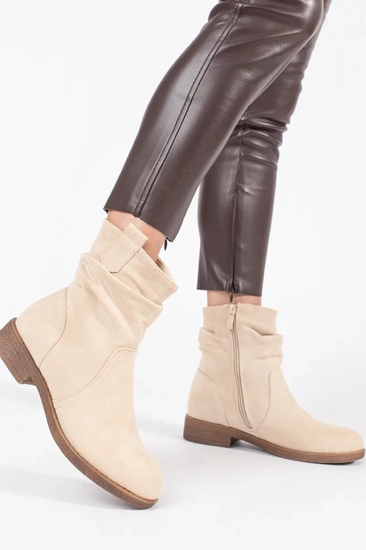 Bottes de cow-boy beige