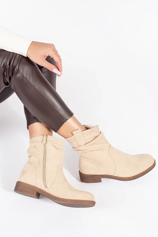 Bottes de cow-boy beige