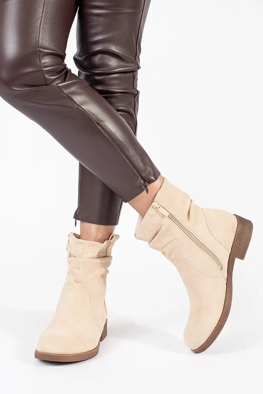 Bottes de cow-boy beige