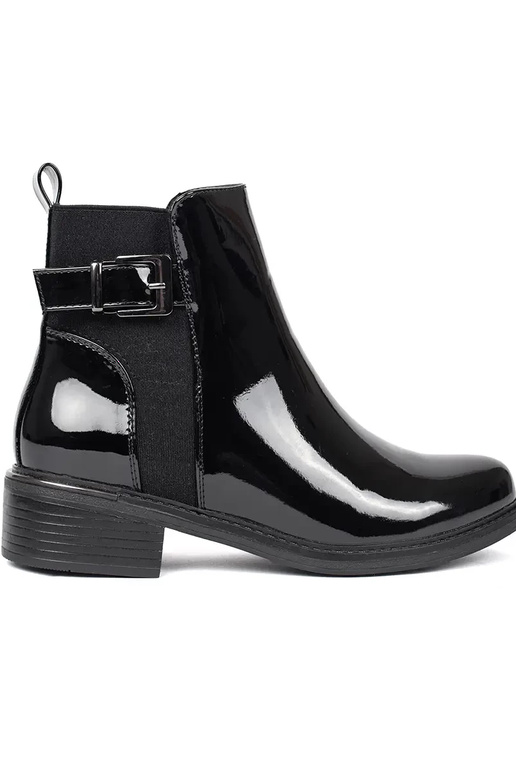 avec effet laqué noir Chaussures femme avec effet laqué noir Chaussures femme