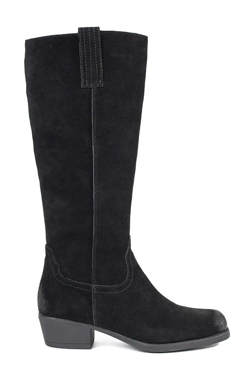 Bottes longues en cuir noir Sergio Leone Bottes longues en cuir noir Sergio Leone