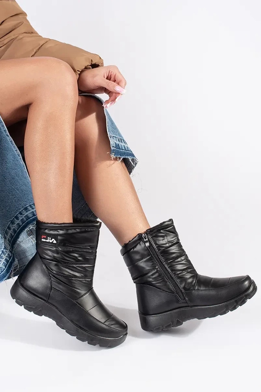 Bottes de neige pour femmes en noir