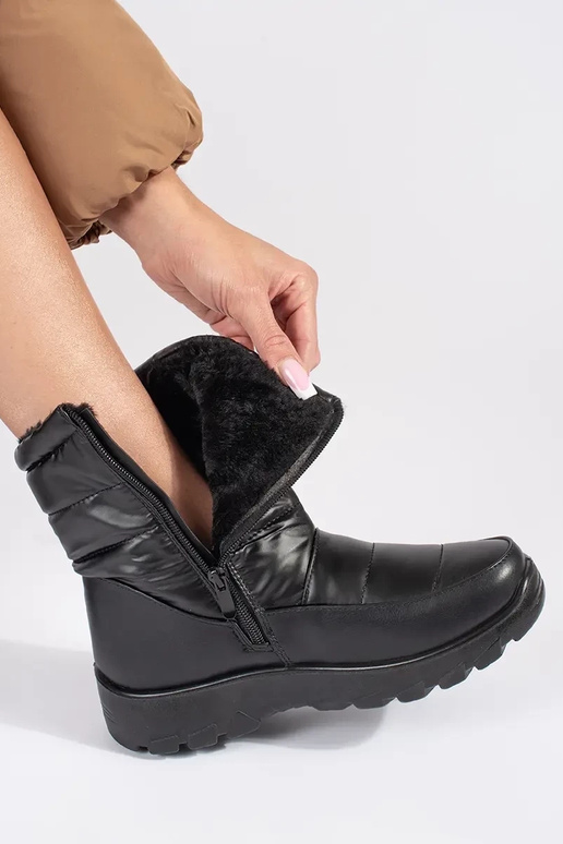 Bottes de neige pour femmes en noir