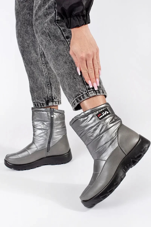 Bottes de neige pour femmes en gris