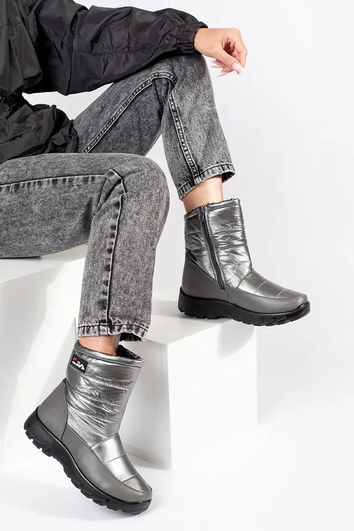 Bottes de neige pour femmes en gris