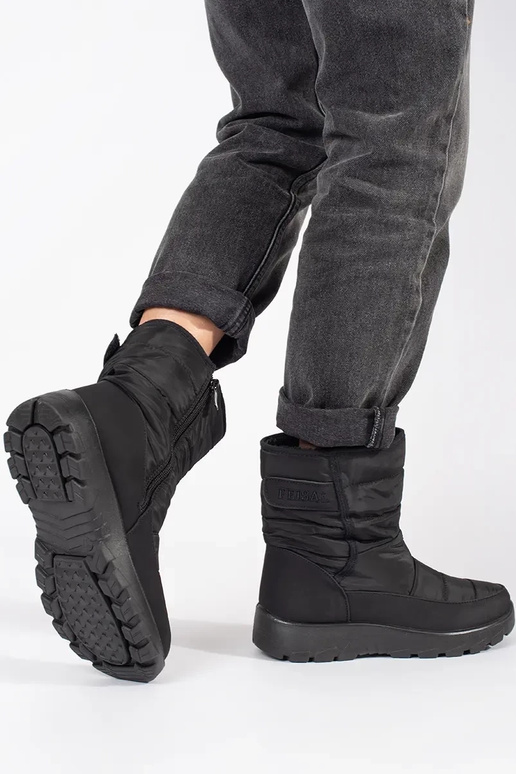 Bottes de neige pour femmes en noir
