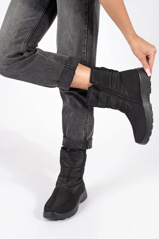Bottes de neige pour femmes en noir