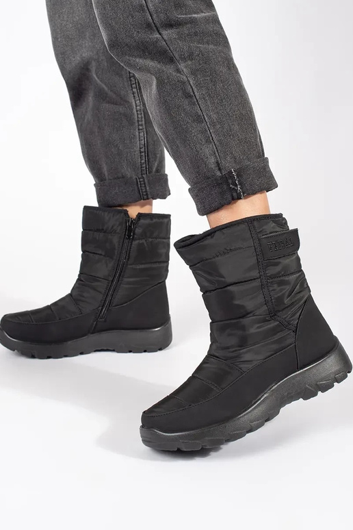 Bottes de neige pour femmes en noir