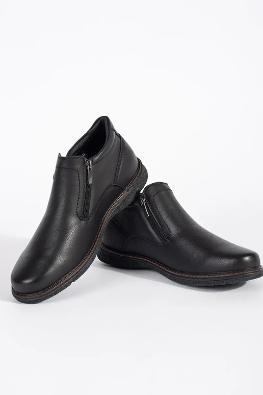 Bottes d'hiver noires pour hommes
