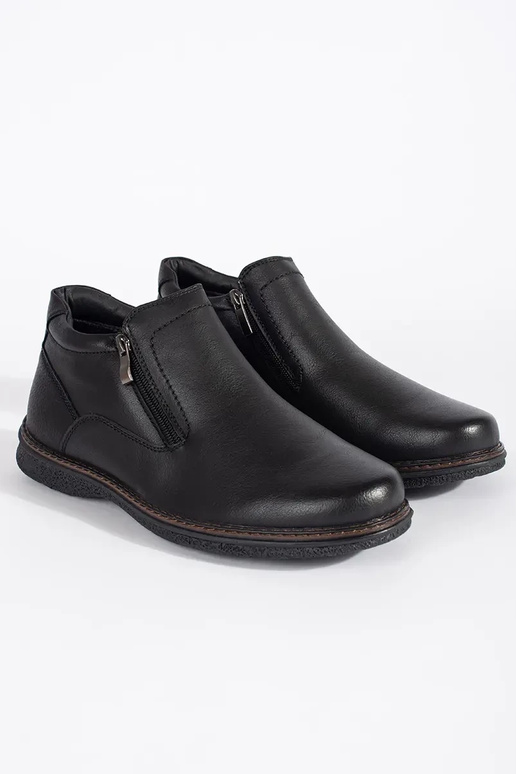 Bottes d'hiver noires pour hommes