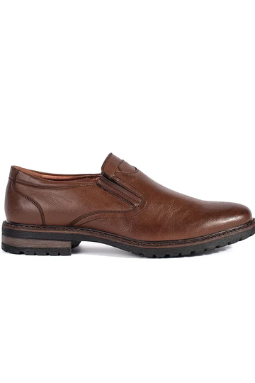 Baskets boutonnées marron