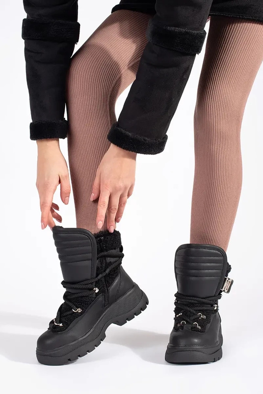 couleur noire Bottes de neige pour... couleur noire Bottes de neige pour...