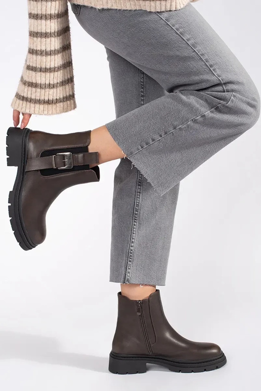 marron chaussures Chaussures de femme...