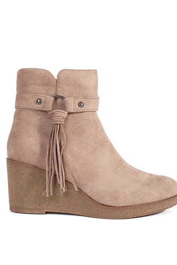 en daim beige Chaussures de...