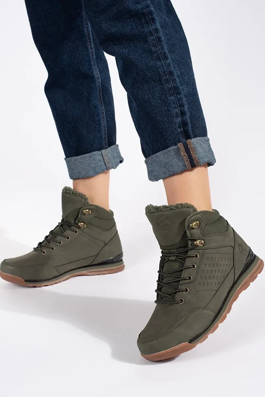 couleur kaki Chaussures de randonnée... couleur kaki Chaussures de randonnée...