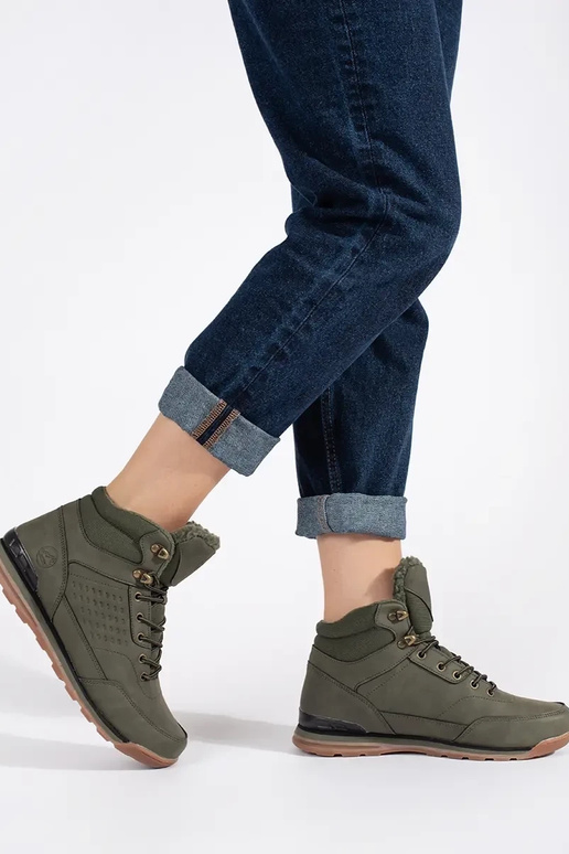 couleur kaki Chaussures de randonnée... couleur kaki Chaussures de randonnée...