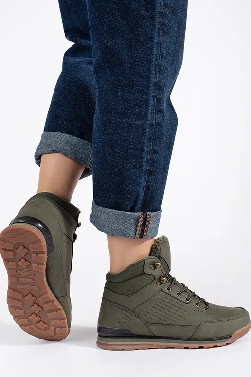 couleur kaki Chaussures de randonnée... couleur kaki Chaussures de randonnée...