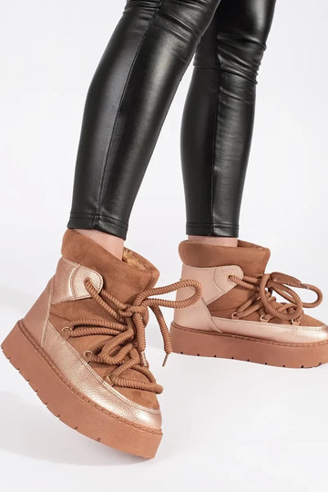 marron lacé Bottes de neige... 2