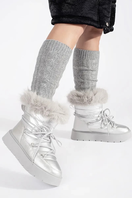 couleur argent Bottes de neige pour... couleur argent Bottes de neige pour...