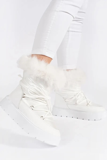 couleur blanche Bottes de... 2