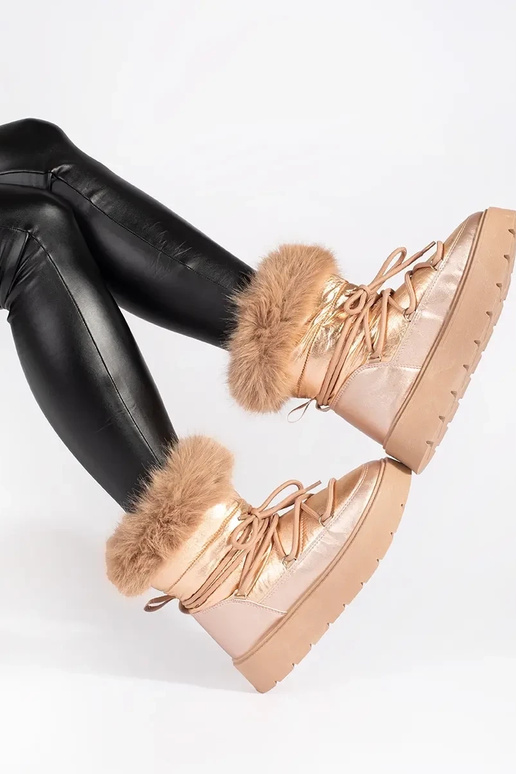 couleur dorée Bottes de neige pour... couleur dorée Bottes de neige pour...