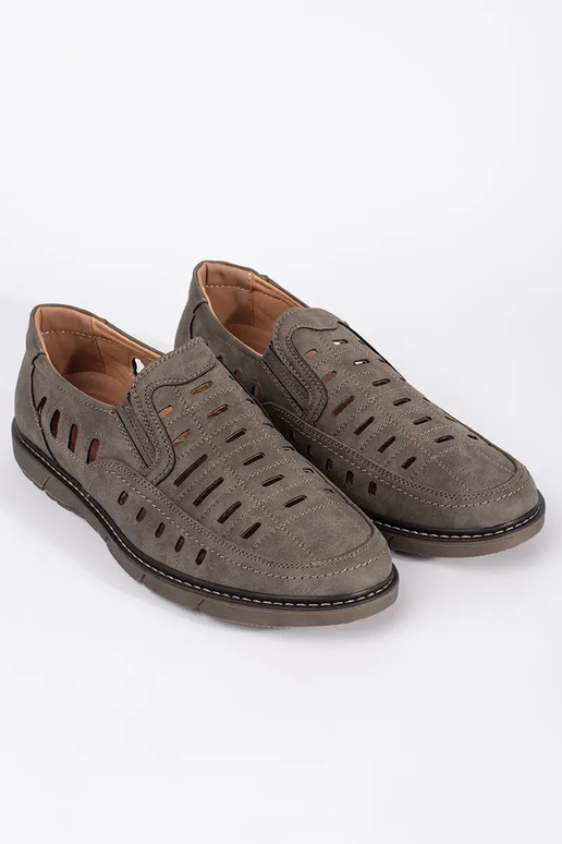 Mocassins ajourés marron pour hommes