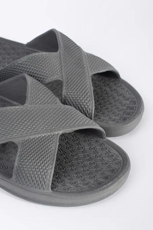 Chaussons de piscine pour hommes gris