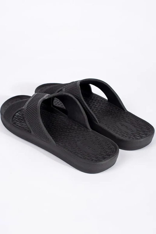 Chaussons de piscine noirs pour homme