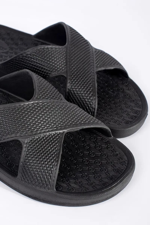Chaussons de piscine noirs pour homme