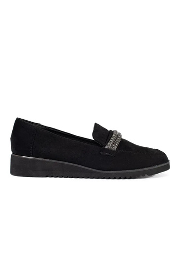 Mocassins noirs en daim