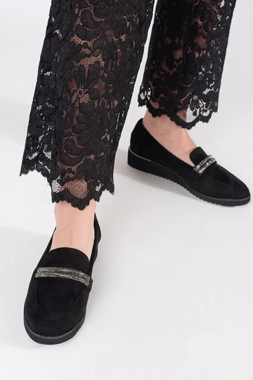 Mocassins noirs en daim 2